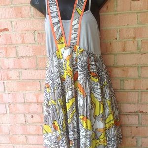 Pura vida dress w/ tank and georgette overlay